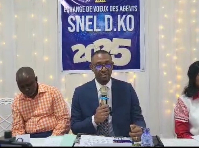 Cérémonie d’échange de vœux 2025, SNEL S.A : les agents et cadres de la SNEL-DKO réitèrent leur soutien à la Direction Générale 